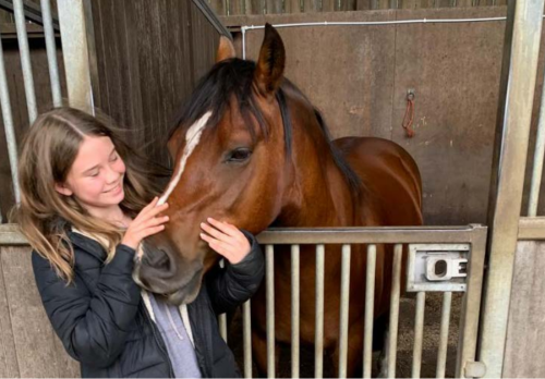 Girl with horse